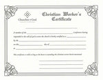 Christian Worker Certificate
