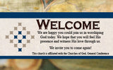 Welcome Visitor cards -  with CGGC Logo   (pkg 100)